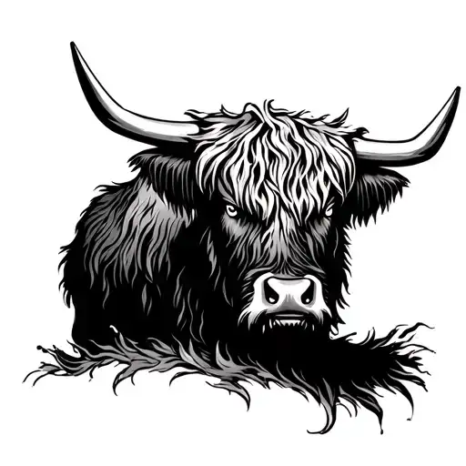 Highland Cow Angry