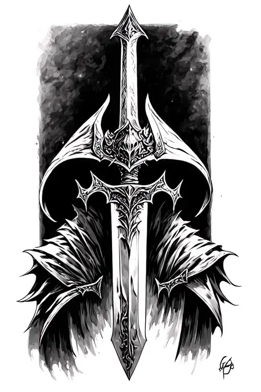 The Witch King Of Angmar From Lord Of The Rings Sword According To The Film One