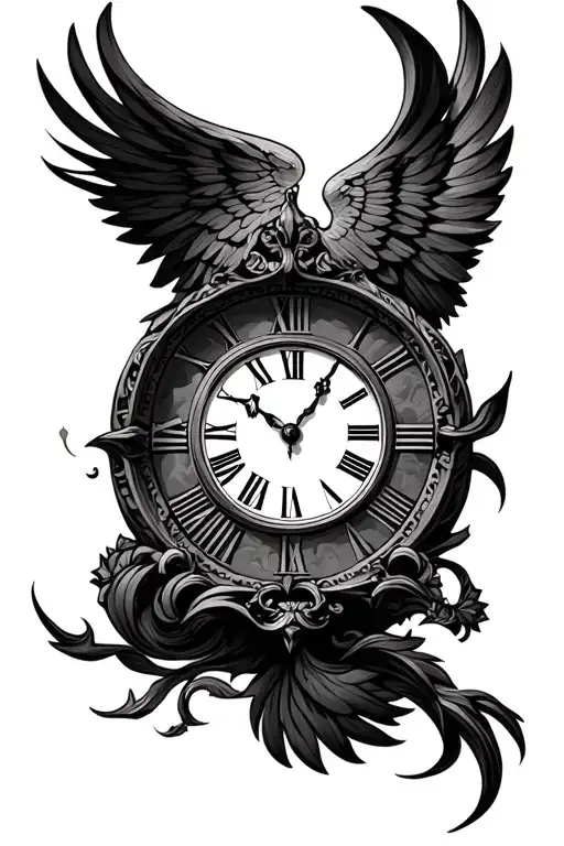 That Has A Clock That Goes All The Way Up To 5 In Roman Numerals The Represents Family