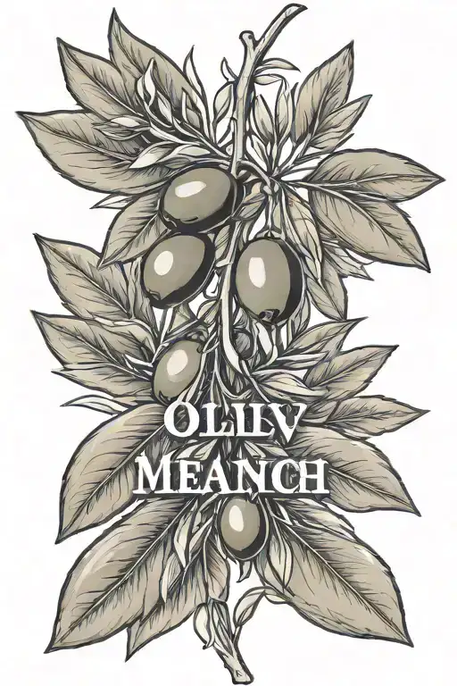 Olive Branch With Word Mmiv Above