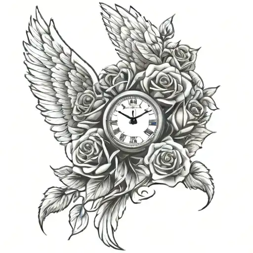 Watch Angel Wings Flying And Roses