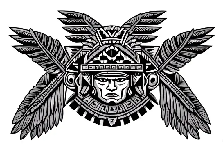 Aztec Band Tattoo Design