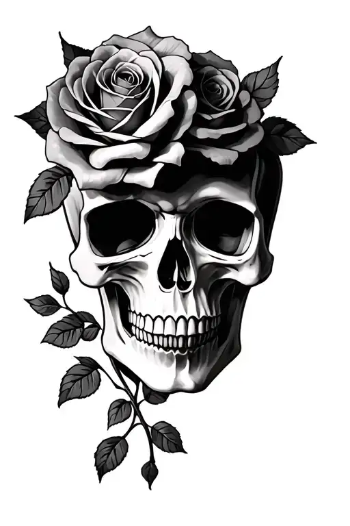 Skull And Roses
