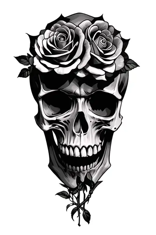 Skull And Roses