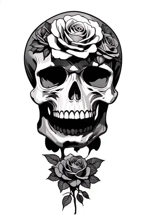 Skull And Roses