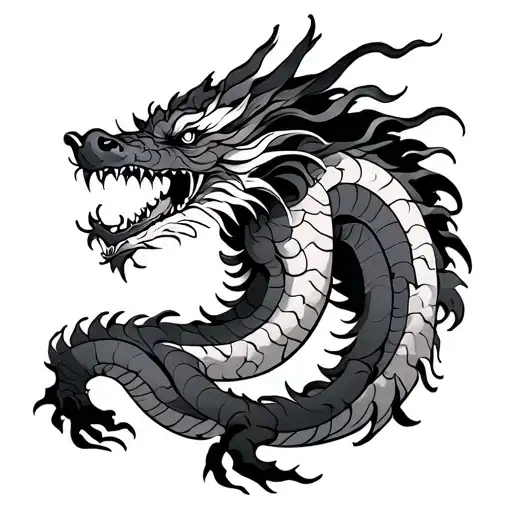 Hokusai Dragon