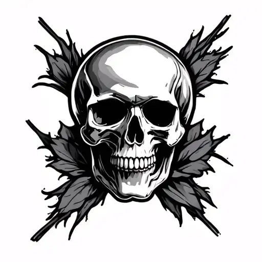 Skull Outer Forearm Sleeve