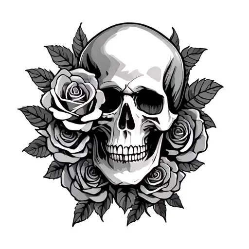 Skull And Roses