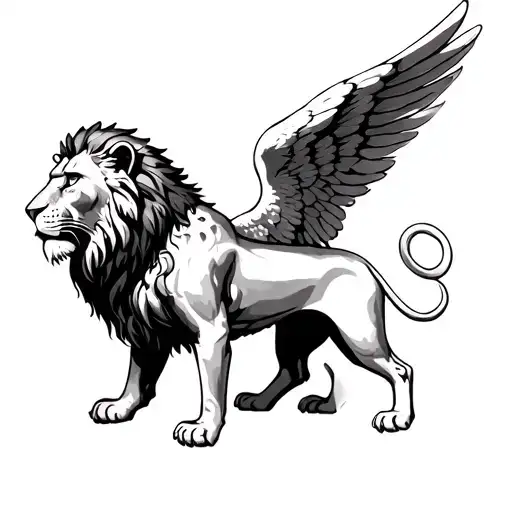 Archangel And Lion