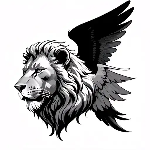 Archangel And Lion Head