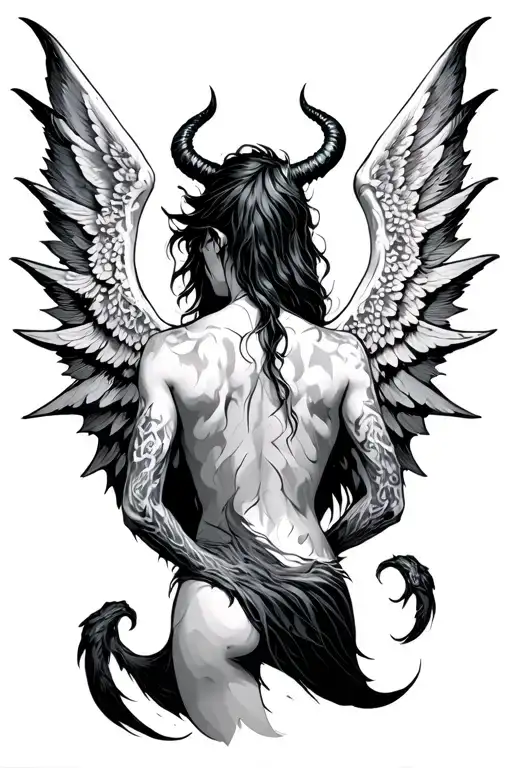 Demon Wings On The Back