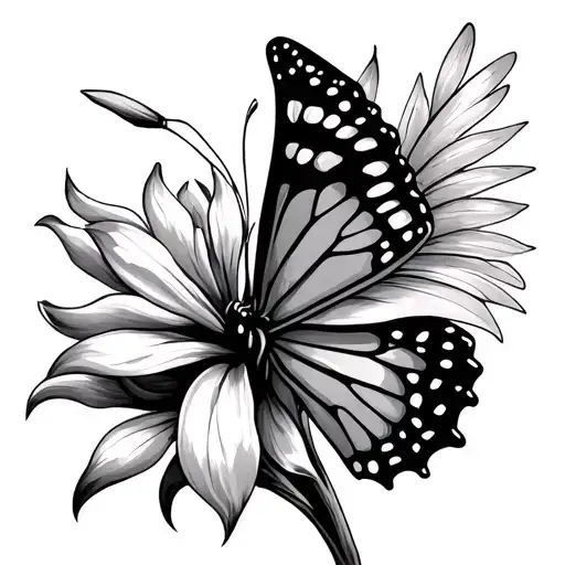 Butterfly With A Gladiolus As A Wing