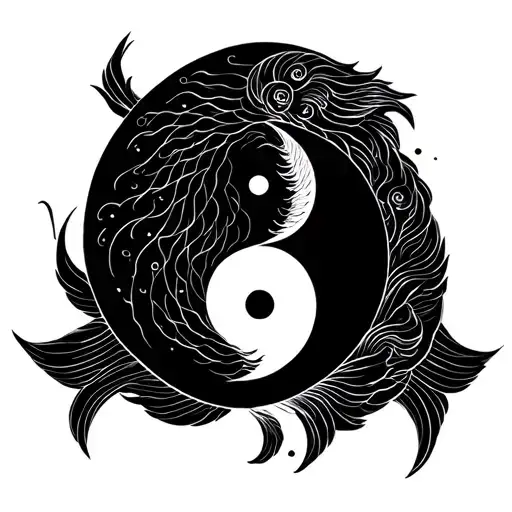 Leo And Pisces Yin Yang Symbol