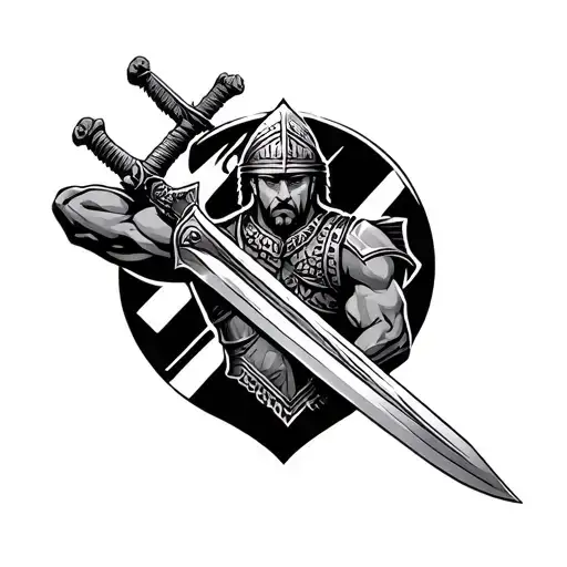 Gladiator With A Sword