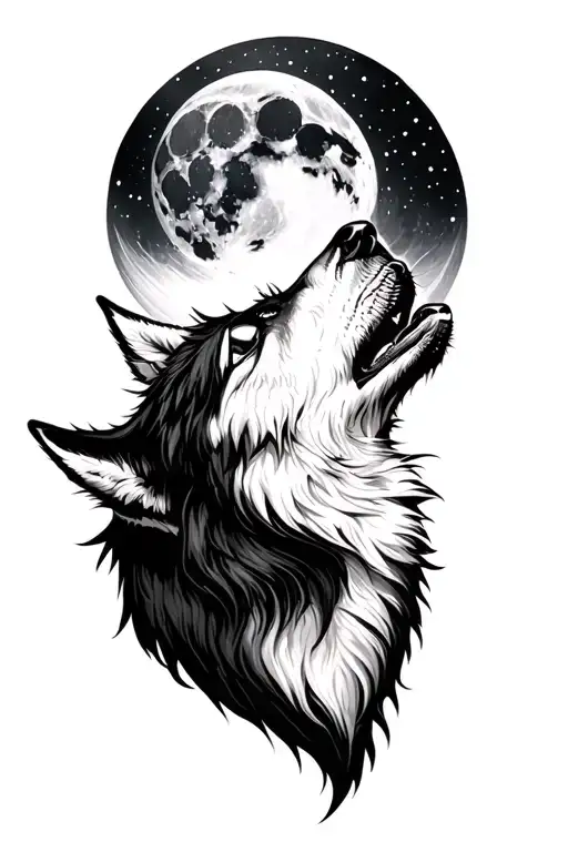 Wolf Howling At The Moon