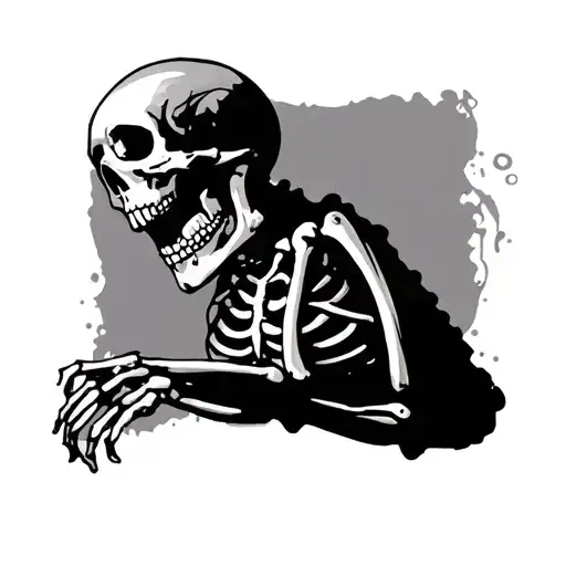 Skeleton Abstract Happy
