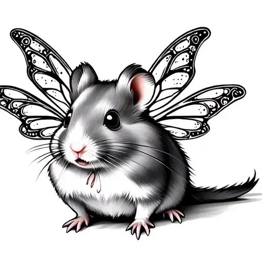 Hamster With Fairy Wings Dainty