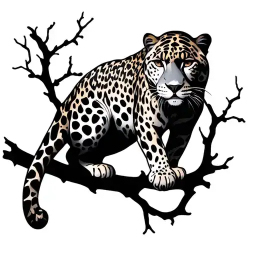Jaguar Sitton A Tree Branch