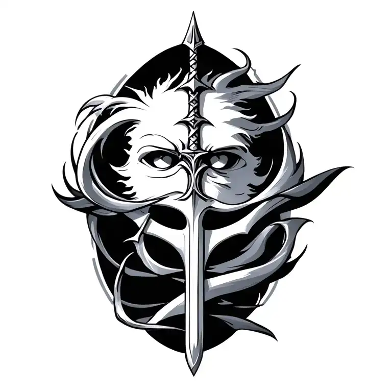 Trident With Mayilpeeli