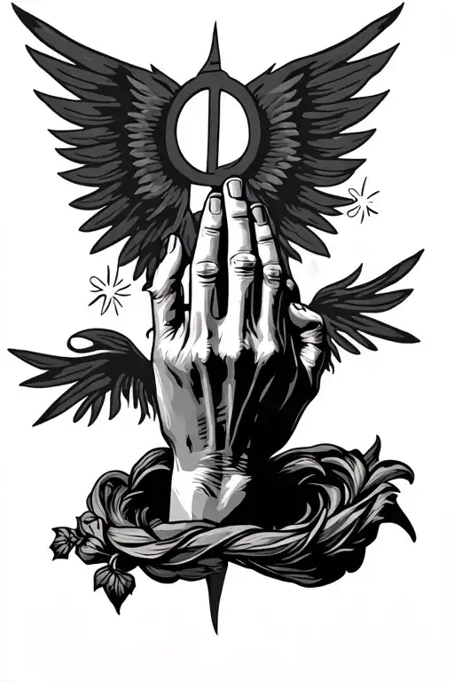 Religious Praying Hand