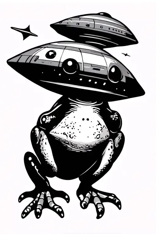 Frog And Space Ship