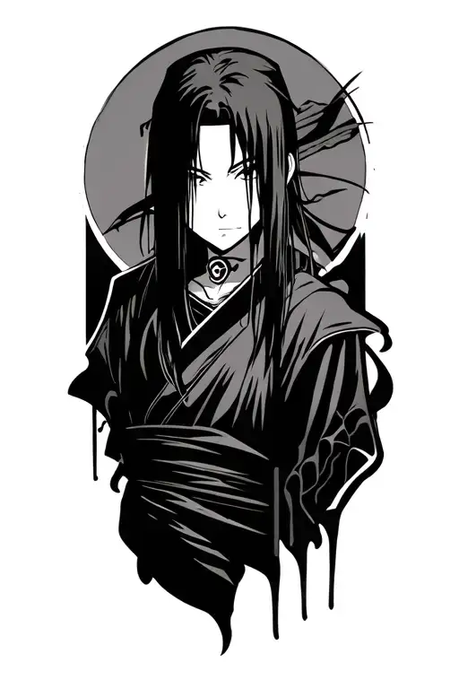 Itachi Uchiha Manga Style