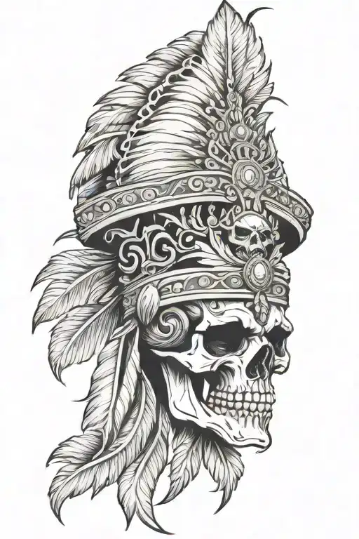 Skull In A Headdress