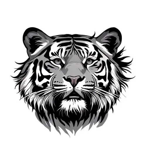 Tiger With Serinity Prayer