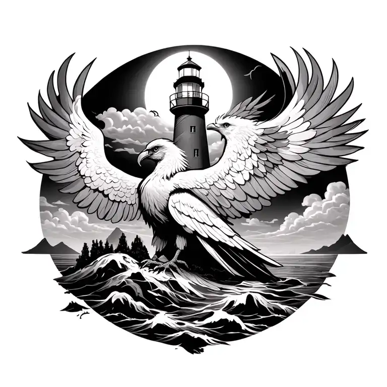 Phoenix And Lighthouse