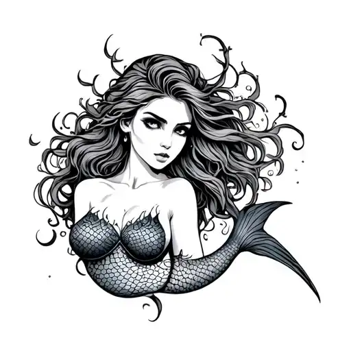 Mermaid Siren With Abs