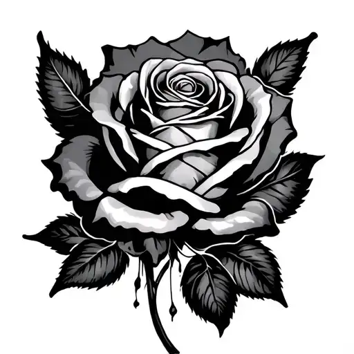 Dager With Rose Intertwined