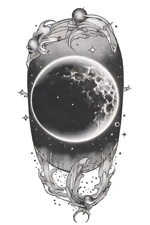 Total Eclipse In Space With Galaxies