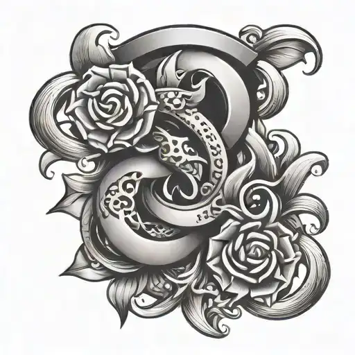 A Symbol Of Luck And Good Fortune Intertwined With A Military Motif