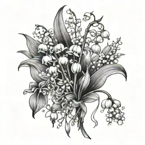 Lily Of The Valley And Daisy