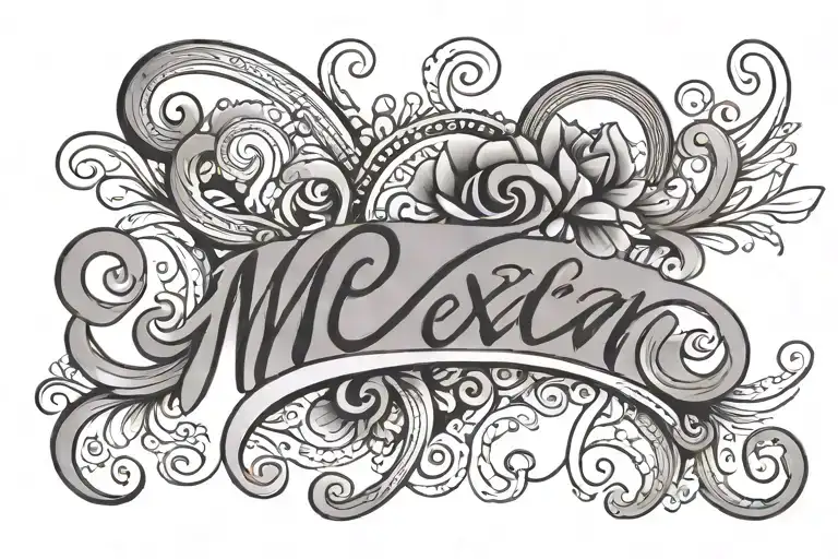 Mexican Words Cursive