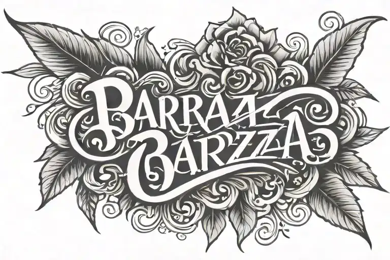 Barraza In Script Font