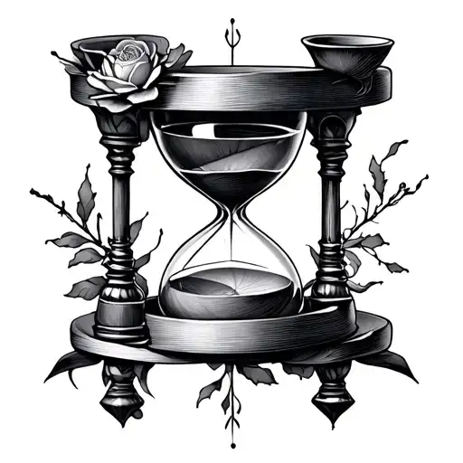 Memento Mori Hourglass