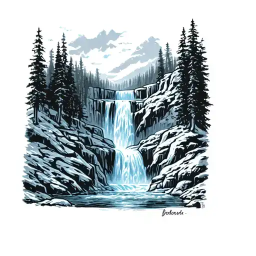 Frozen Waterfall