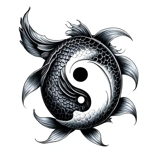 Koi Fish Yin Yang
