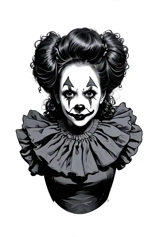 Sad Female Clown