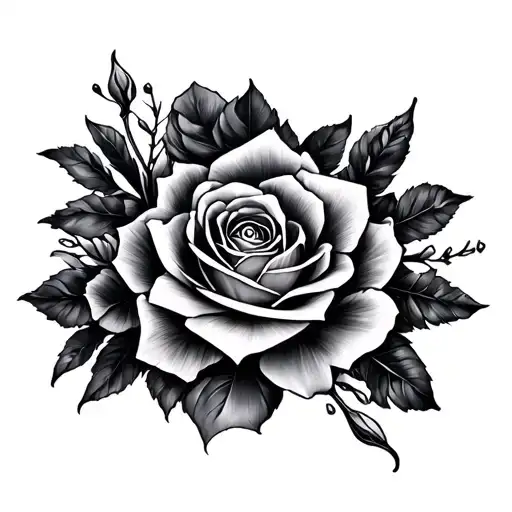 Black And Grey Tattoo For Coverup