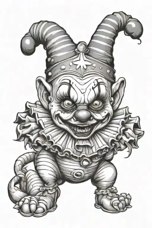 Cute Evil Baby Clown