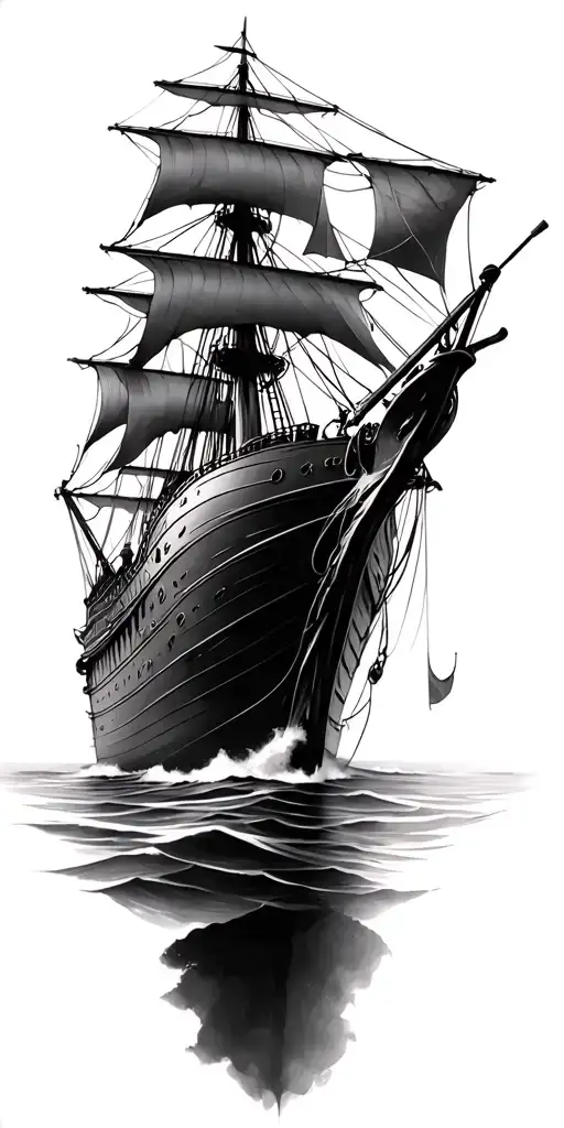 Full Rigged Ship Realistic