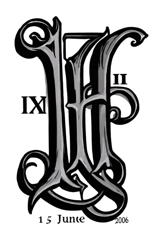 Roman Numeral Date 15 June 2006