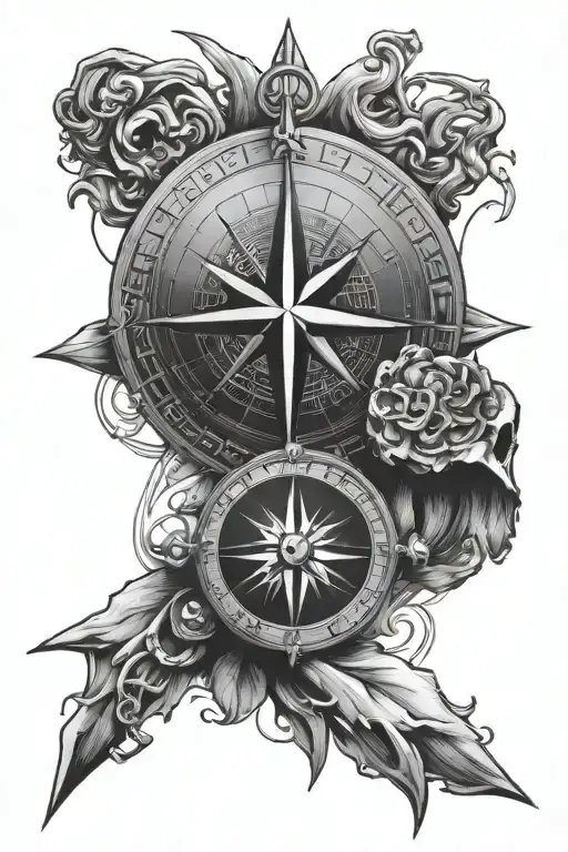 Compass And Viking