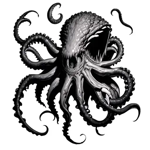 Kraken In The Syle Of Meshuggah Band Inspired