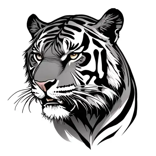 Tiger With Letters Kik