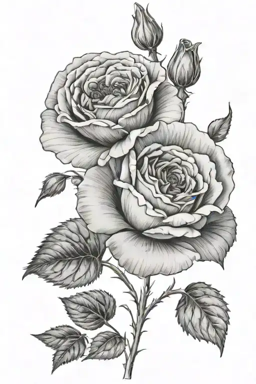 Rose And Poppy Flower