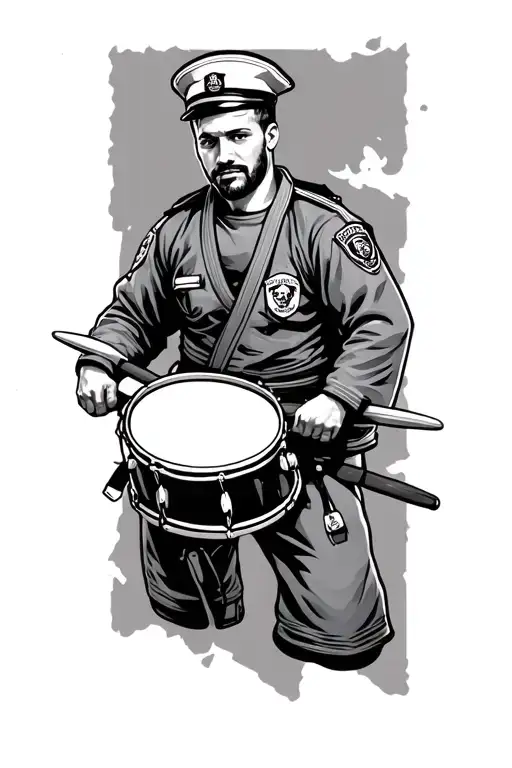 Jiu Jitsu Drummer Police Officer Sailor