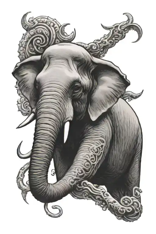 Skinny Elephant Head